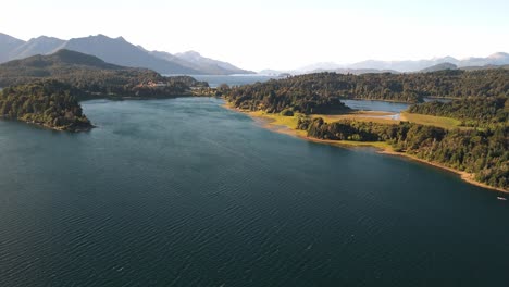 Drone-footage-from-Bariloche-lake-in-Argentina