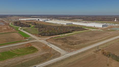 Imágenes-Aéreas-Del-Progreso-De-La-Construcción-De-La-Ciudad-Blueoval-De-Ford-En-Stanton,-Tennessee