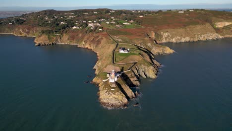 Stunning-4K-Drone-Footage-of-Baily-Lighthouse-in-Howth-County-Dublin---Ireland