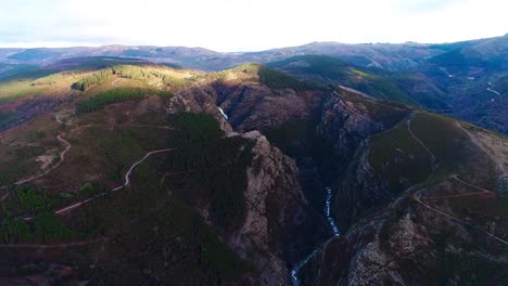Drone-Footage-of-mountain-canyon-valley