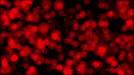 Animation-of-bright-and-colorful-red-trembling-circles-bokeh
