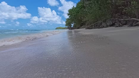 Hermosa-Playa-Playita-En-Las-Galeras-En-Samaná,-República-Dominicana