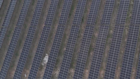 Top-view-flight-over-solar-panels