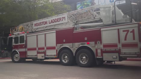 A-POV-shot-of-first-responders,-ambulance,-fire-department,-and-police-at-the-University-of-Houston-Clear-Lake,-Houston,-Texas