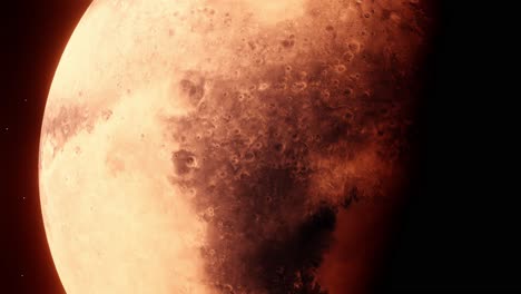 Detaillierte-Nahaufnahme-Der-Oberfläche-Des-Planeten-Mars