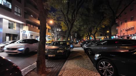 Urban-Serenity:-Nighttime-Walk-Down-a-Quiet-Lisbon-Street-|-Serenidade-Urbana:-Caminhada-Noturna-por-Rua-Tranquila-de-Lisboa