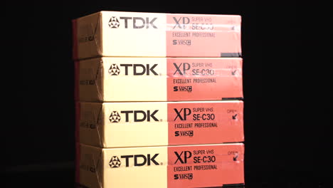 Cintas-De-Vídeo-Tdk-Super-Vhs,-Primer-Plano