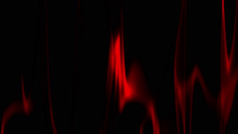 Simulation-Brennender-Roter-Flammen-Auf-Schwarzem-Hintergrund