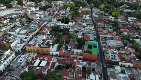 Drone-flying-over-Traditional-hispanic-Village