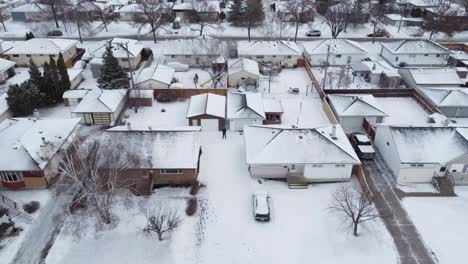 Wunderschöne-Winter-Luftaufnahmen-Der-Stadt-Winnipeg,-Kanada