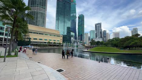 Walking-around-developed-tall-real-estate-area-of-Kuala-Lumpur-Malaysia