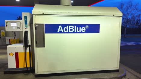 Shell-AdBlue-additive-liquid-filling-station-for-diesel-vehicles
