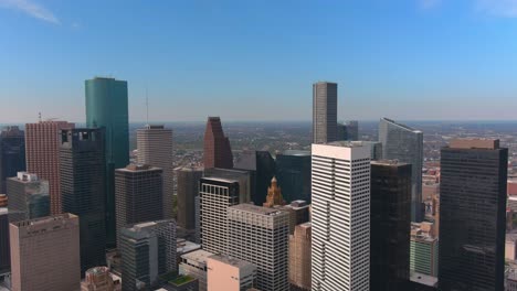 Antena-De-Alto-ángulo-Del-área-Del-Centro-De-Houston,-Texas