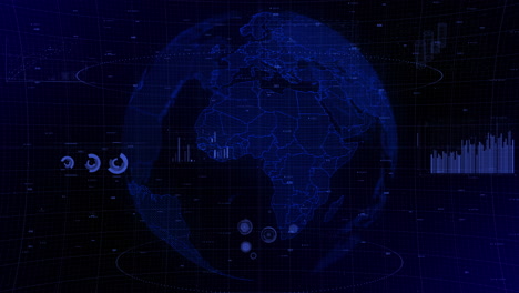 cinematic-digital-globe-rotating-video-background-showcases-zooming-in-on-Nigeria-country