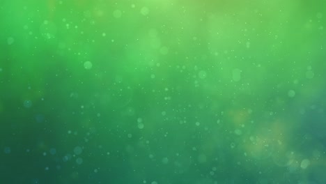 Abstrakter-Grüner-Flüssiger-Hintergrund-Mit-Fließenden-Schwebenden-Partikeln---Zeitlupe