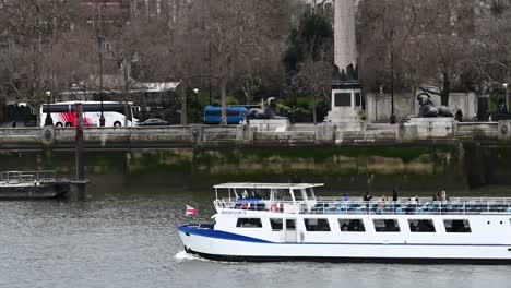 Avontuur-II-on-the-River-Thames,-London,-United-Kingdom