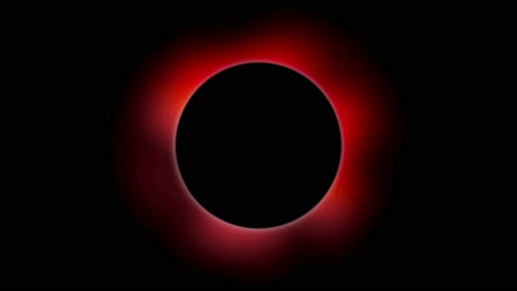 Posterized-red-abstract-shining-halo-animation-effect-on-a-black-background