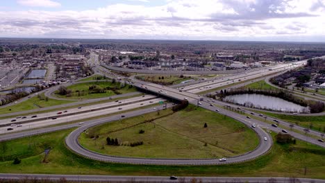 Traffic-at-the-interchange-of-Interstate-64-and-Greenbriar-Parkway-in-Chesapeake-Virginia-early-afternoon