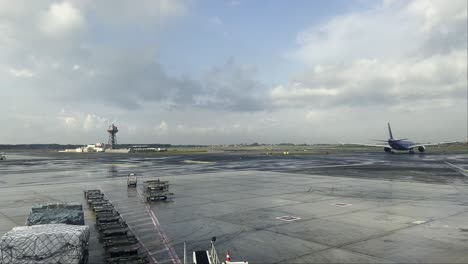 ITA-Airways-Airlines-aircraft-taxiing-on-runway-of-Rome-Fiumicino-airport-in-Italy