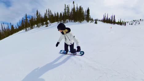 Estación-De-Esquí-En-Colorado-Snowboarder