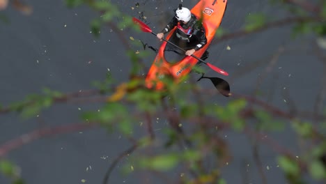 Kayaking-in-Sync:-A-Slow-Motion-Dance-of-three-kayaks-on-Tranquil-Waters