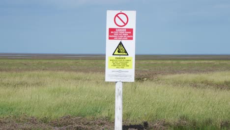 British-army-base-warning-signs