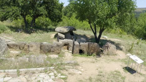 Aerial-View-Of-Preserved-Dolmens-Around-Hlyabovo-In-Bulgaria
