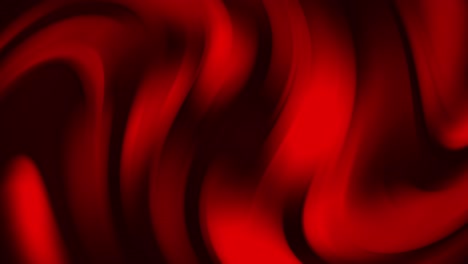 Seamless-loop-animation-of-abstract-red-waves-twirling-on-beautiful-liquid-background