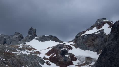 Ojo-Del-Albino-Glacier-In-Laguna-Esmeralda-Near-Ushuaia,-Tierra-Del-Fuego-In-Argentina