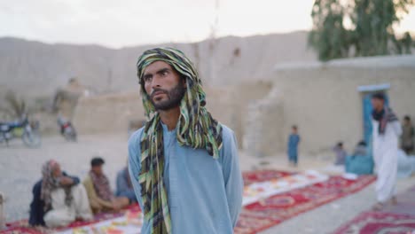 Khuzdar-local-male-standing-around-during-ramadan-iftar-drive-in-the-region