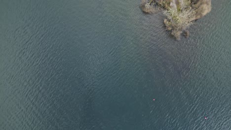 Lake-and-Boat-Launch,-Top-Down-Drone-View-Bowness-on-Windermere