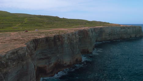 Steep-Malta-island-cliffs-at-Gozo