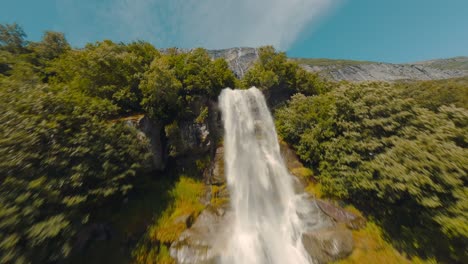 FPV-Drone-Flying-Up-Europe's-Tallest-Waterfall