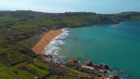 Ramla-Bay-Auf-Der-Insel-Gozo,-Malta