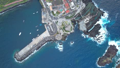 Above-View-Of-Aquário-da-Madeira-Aquarium-In-Porto-Moniz,-Madeira-Islands,-Portugal