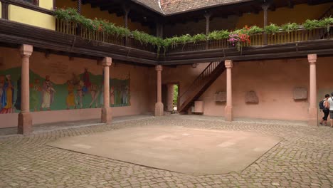 Inner-Courtyard-of-Monastery-of-Kayserberg
