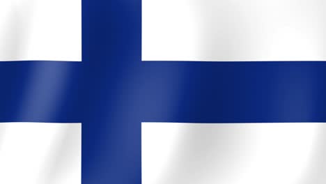 Animation-Einer-Im-Wind-Wehenden-Finnischen-Flagge
