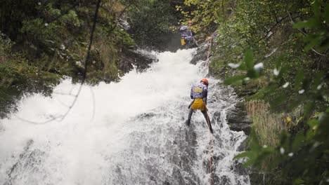 Waterfall-Rappelling-Adventure:-A-Daring-Descent-Amidst-Nature’s-Majesty