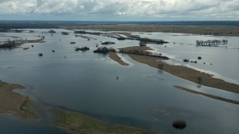 Agua-En-Las-Llanuras-Aluviales-Del-Río-Narew-En-Polonia