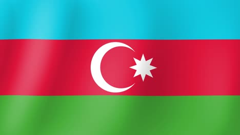 Animation-Der-Im-Wind-Wehenden-Flagge-Aserbaidschans