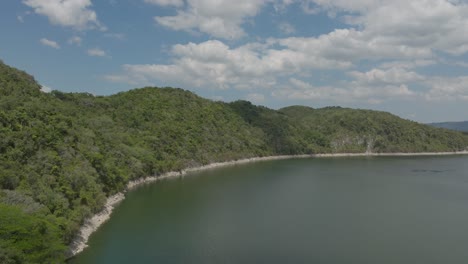 Hatillo-dam-in-Dominican-Republic.-Aerial-forward