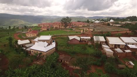 Large-village-in-Rwanda,-Central-East-Africa
