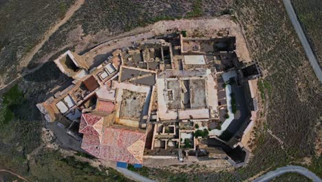 Burg-Von-Monte-Aragon,-Festung,-In-Der-Nähe-Der-Stadt-Quicena,-Huesca,-Aragon