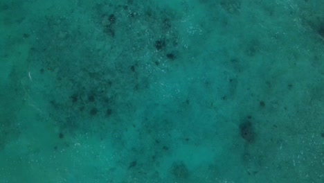 High-drone-shot-view-of-beautiful-turquoise-water-sea