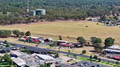 Aerial-over-the-Mulwala-Water-Ski-Club-to-a-dry-paddock-and-water-tanks-in-the-distance
