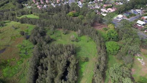 Suburb-Of-Elanora-In-Gold-Coast,-Queensland,-Australia---Aerial-Drone-Shot