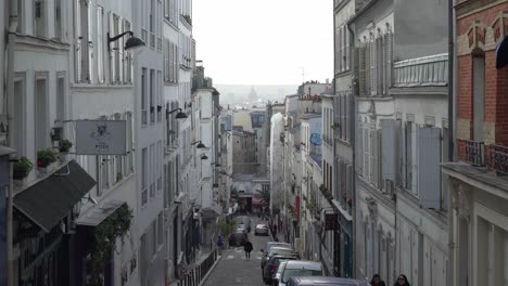 Panorama-De-París-Visto-Desde-La-Cima-De-La-Colina-Del-Distrito-De-Montmartre