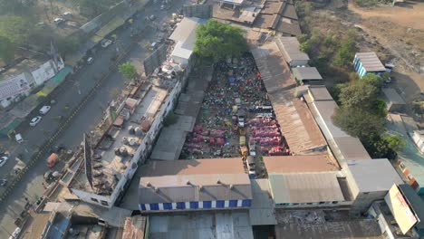 vegetable-market-in-satara-morning-drone-view