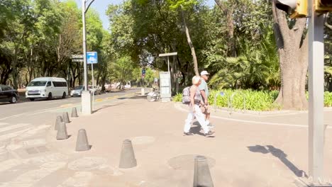 Slow-motion-shot-of-chapultepec-park-in-Mexico-city