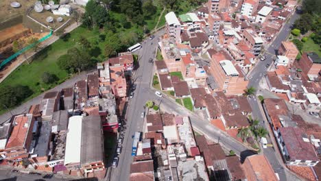 Vista-Aérea-De-El-Peñol,-Antioquia-Colombia